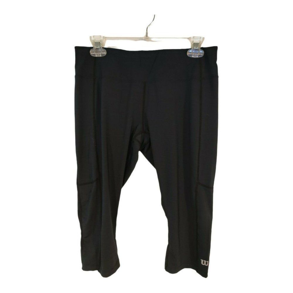 Wilson Cropped leggings women’s size M Tennis Back pocket athletic workout